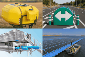 Rotational moulding products by industry and application